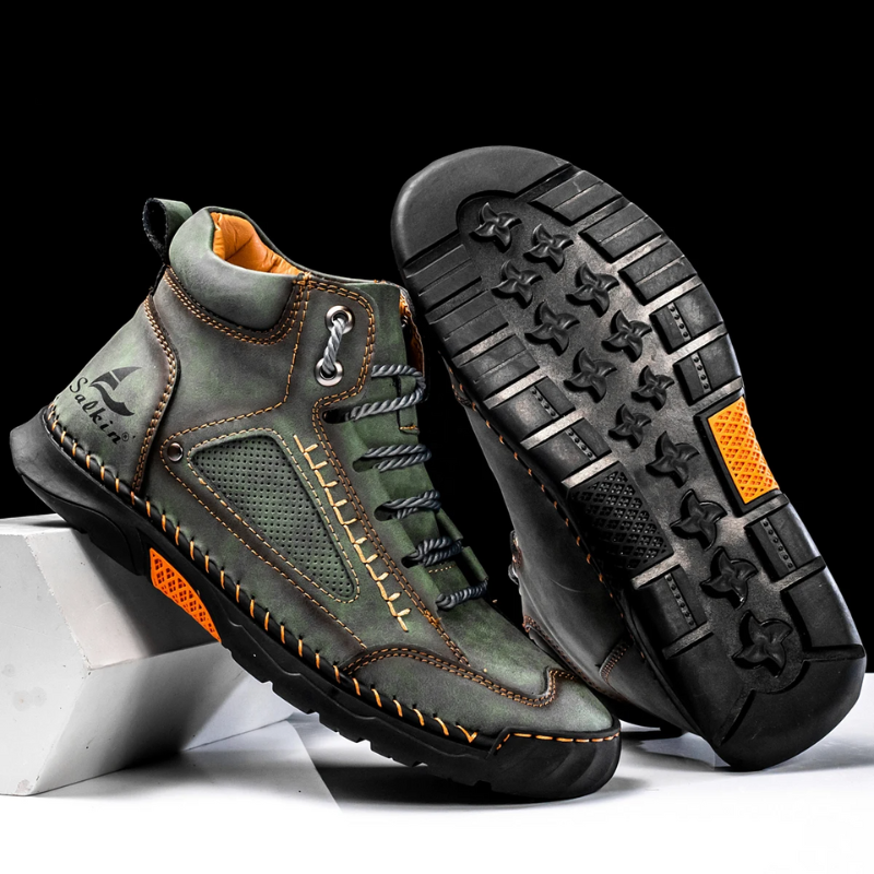 Alpenfeld™ | St. Moritz Leder High Top Schuhe