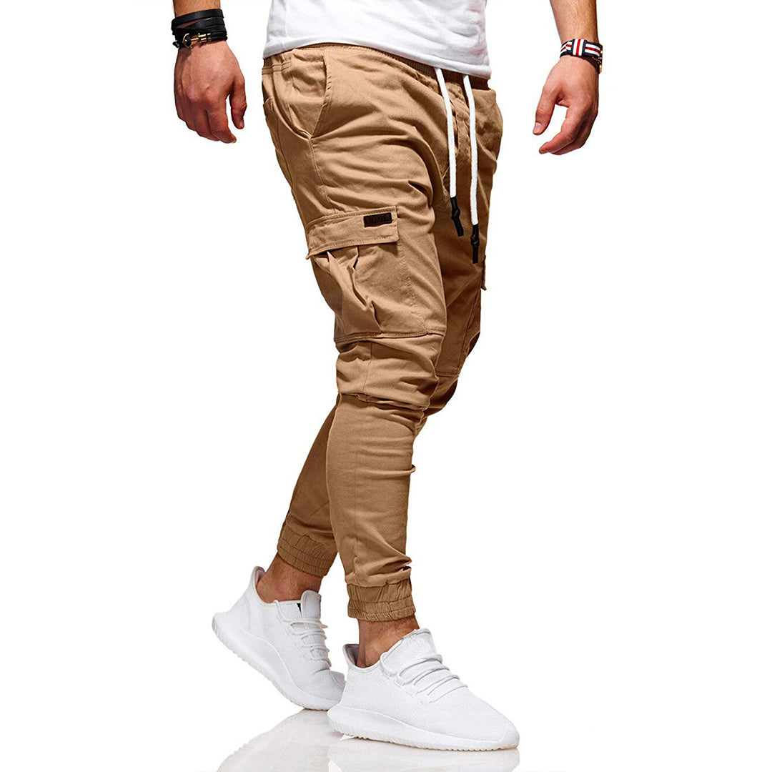 Alpenfeld™ | Herren Cargo Jogginghose – Moderne Streetwear Freizeithose mit Taschen und Elastikbund, Outdoor & Alltag