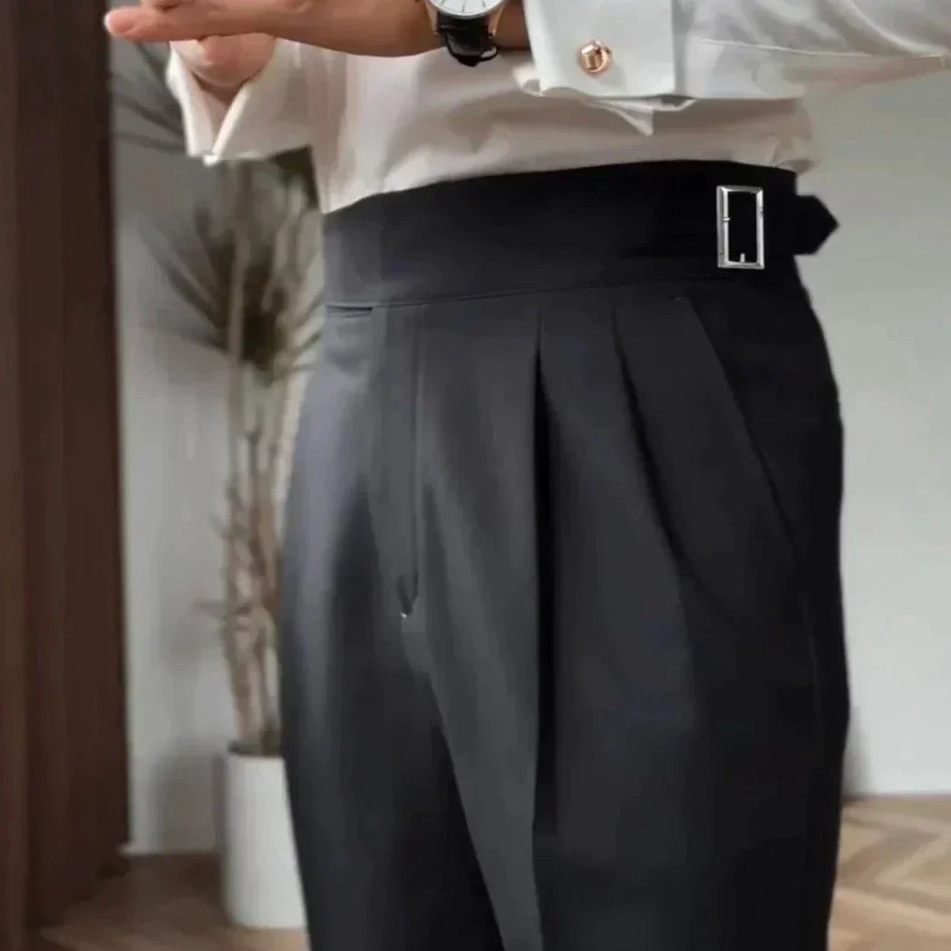 Alpenfeld™ | Ellis - Klassische Hose Mit Hoher Taille Und Schnallenverschluss Für Herren