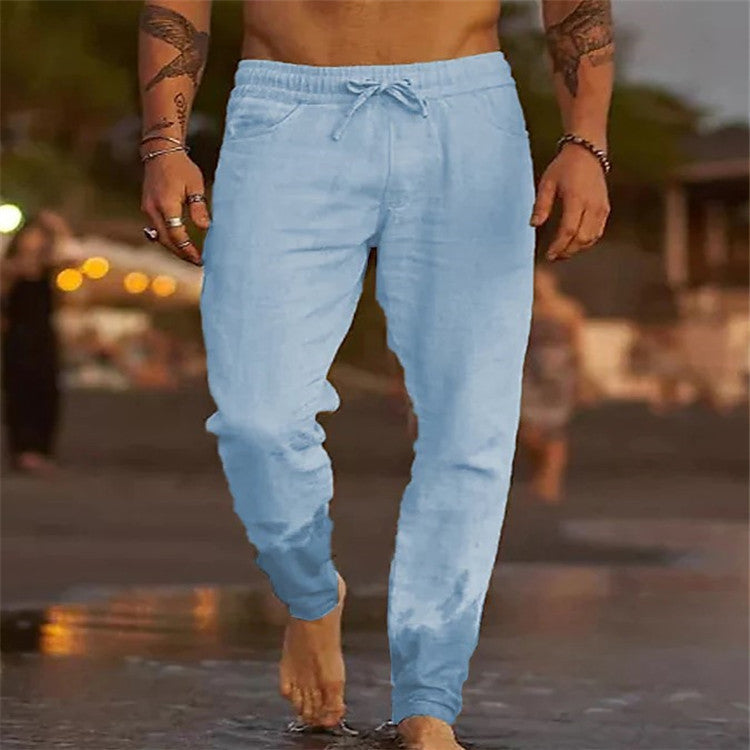 Alpenfeld | Lässige Herren Strandhose aus Baumwolle (1 kaufen, 1 GRATIS dazu)