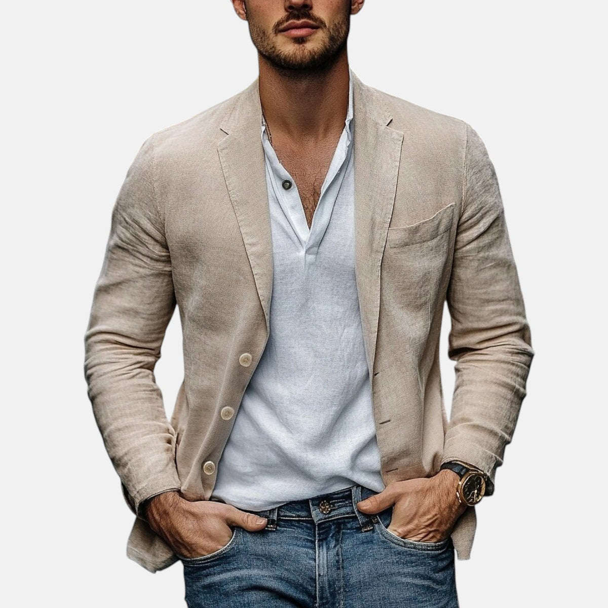 Alpenfeld | Eleganter Sommerblazer aus leichtem Leinen