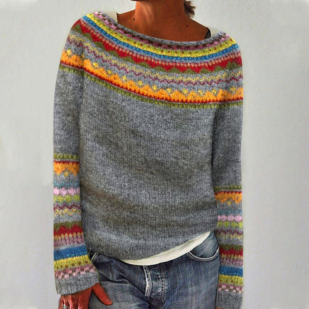 Alpenfeld | Strickpullover mit Rundhalsausschnitt