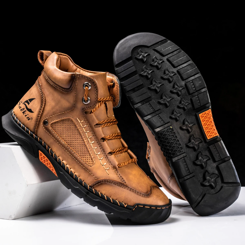 Alpenfeld™ | St. Moritz Leder High Top Schuhe