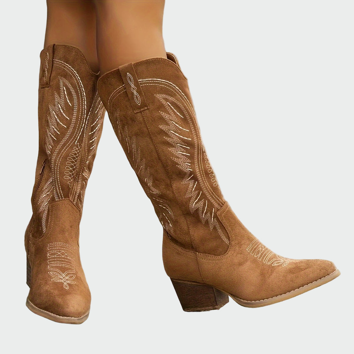 Alpenfeld™ | Modische bestickte Western-Stiefel