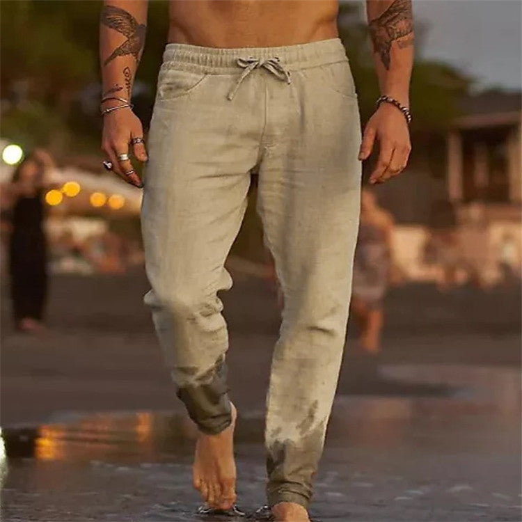 Alpenfeld | Lässige Herren Strandhose aus Baumwolle (1 kaufen, 1 GRATIS dazu)