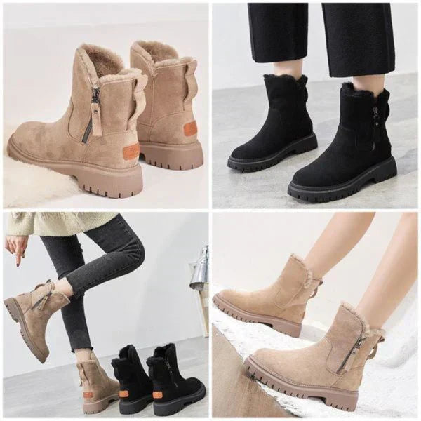 Alpenfeld™ | Gefütterte Winterstiefel mit Seitlichem Reißverschluss