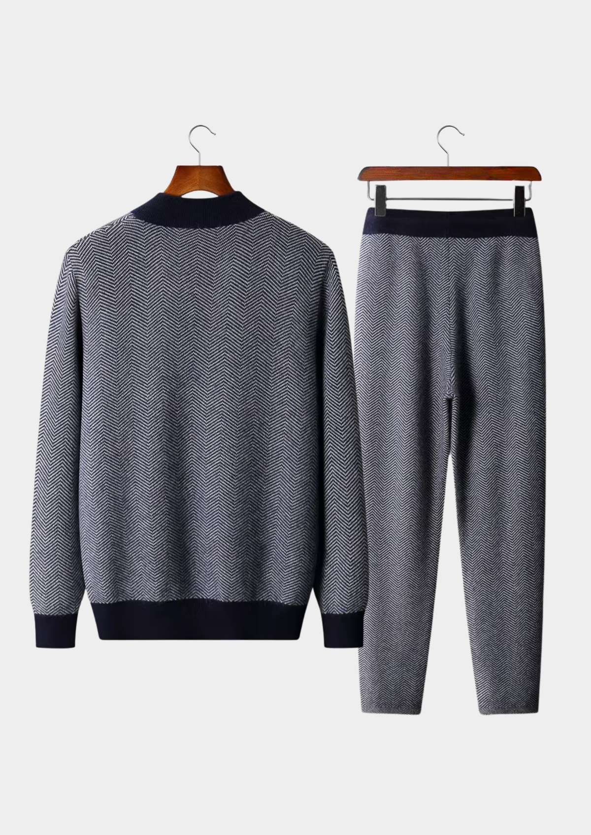 Alpenfeld | Set aus feinster Merinowolle mit Muster