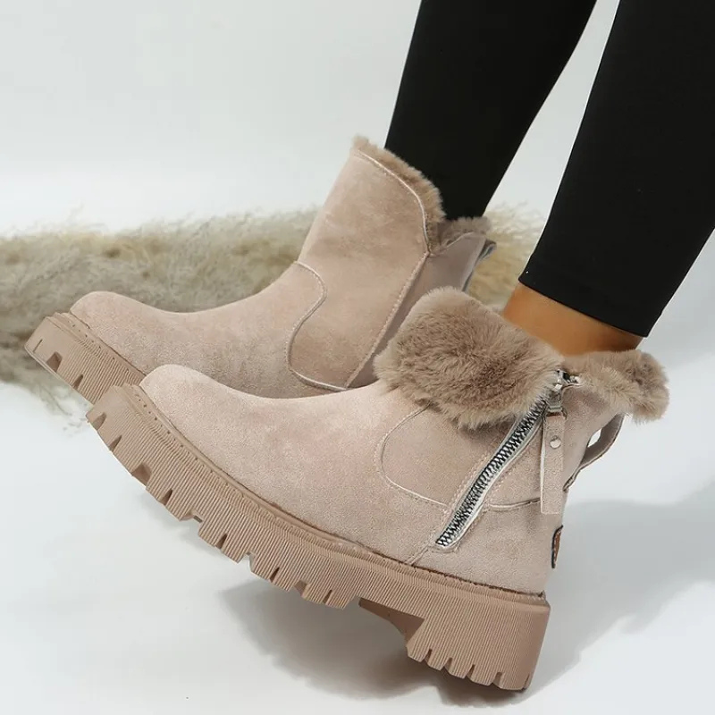 Alpenfeld™ | Gefütterte Winterstiefel mit Seitlichem Reißverschluss