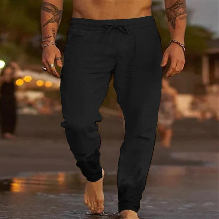 Alpenfeld | Lässige Herren Strandhose aus Baumwolle (1 kaufen, 1 GRATIS dazu)