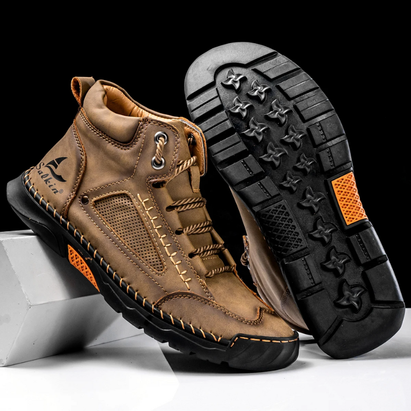 Alpenfeld™ | St. Moritz Leder High Top Schuhe