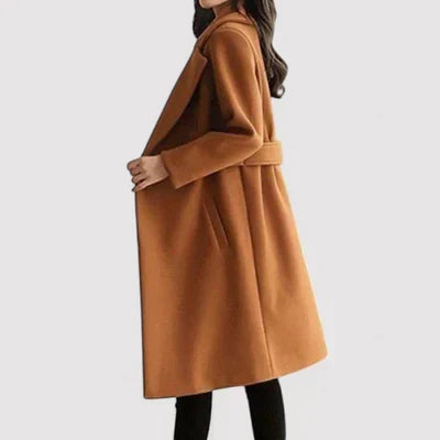 Alpenfeld ™ | Clara – Wollmantel mit Gürtel
