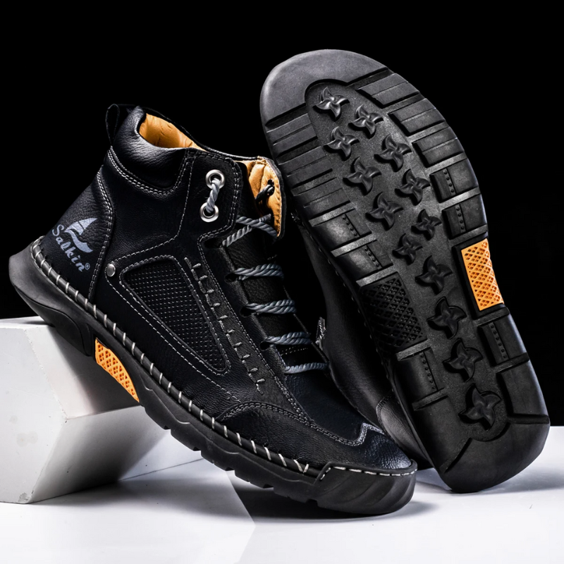 Alpenfeld™ | St. Moritz Leder High Top Schuhe