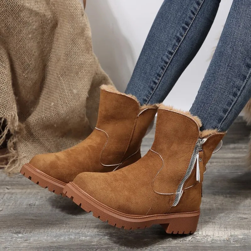 Alpenfeld™ | Gefütterte Winterstiefel mit Seitlichem Reißverschluss