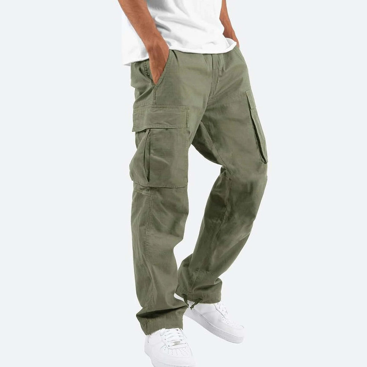 Alpenfeld™ | Herren Cargo-Hose mit weitem Schnitt – Freizeit & Utility-Hose