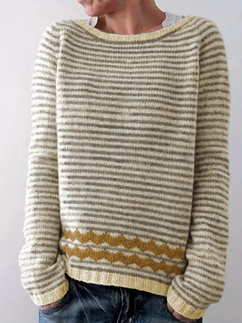 Alpenfeld | Gestreifter Strickpullover