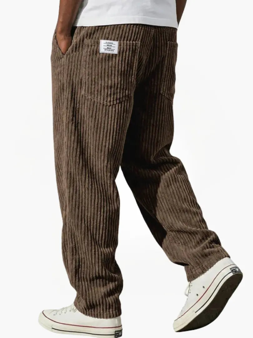 Alpenfeld | Herren Cordhose mit elastischem Bund (1 kaufen, 1 GRATIS dazu)