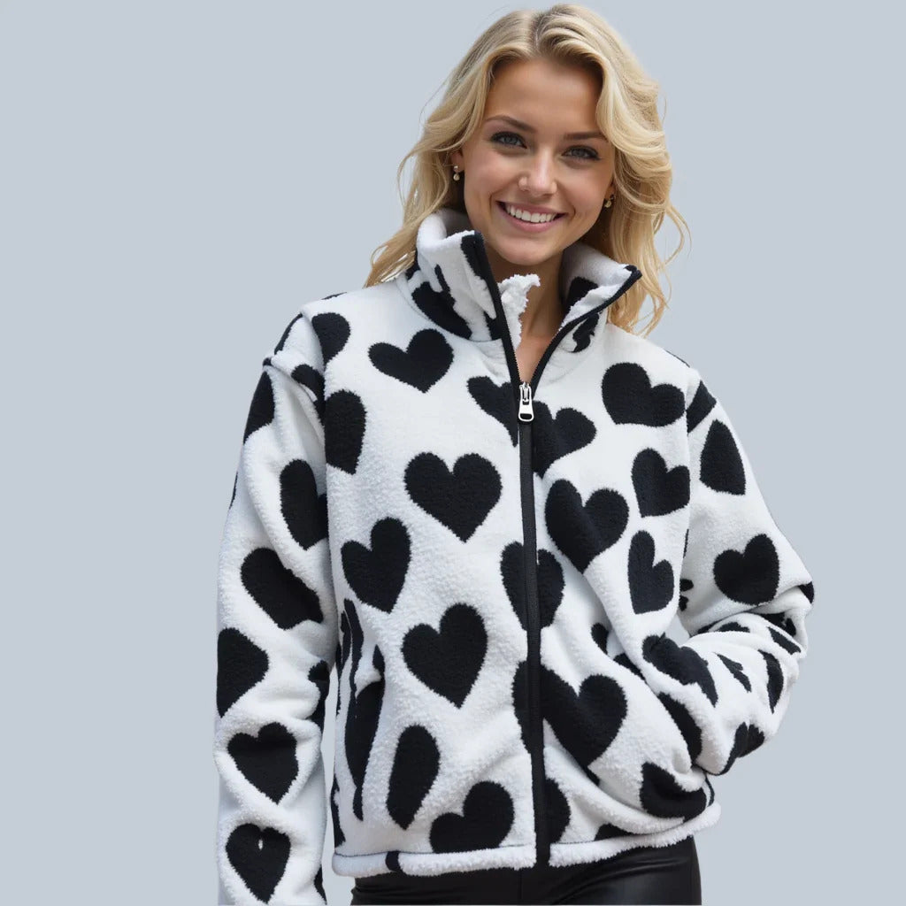 Alpenfeld™ | Wendbare Jacke mit Herzchen