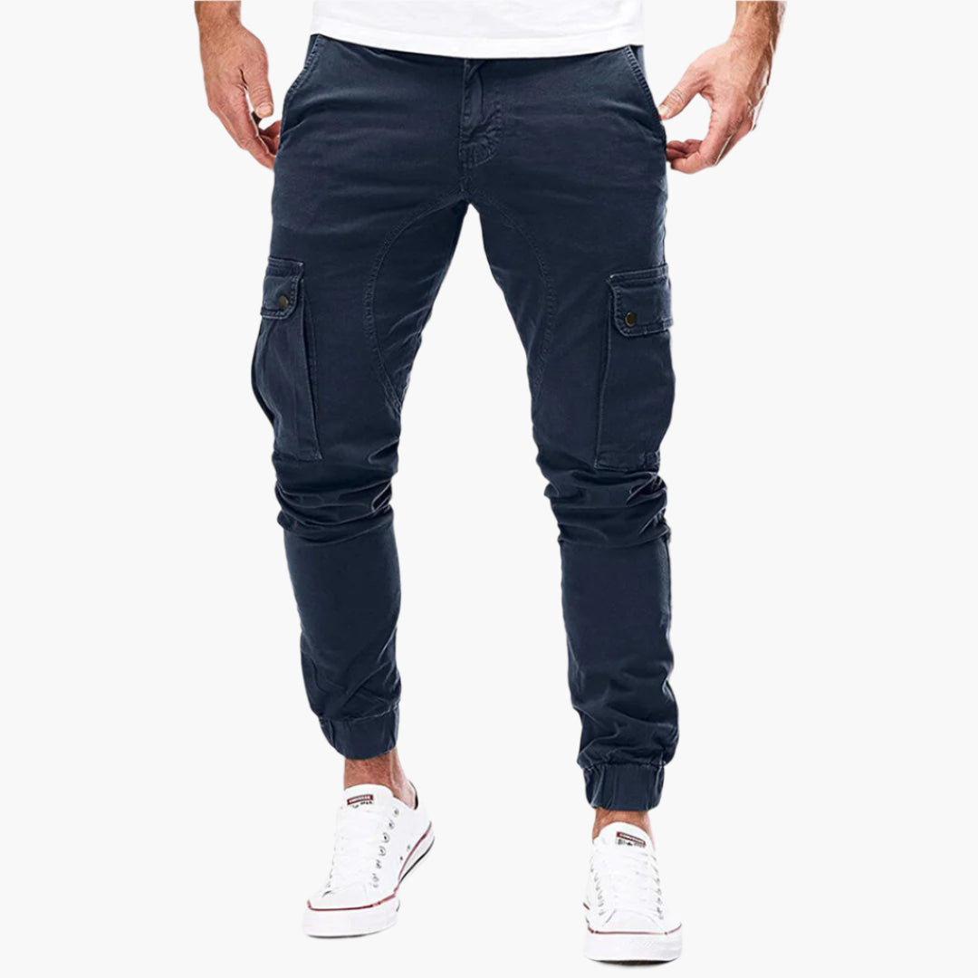 Alpenfeld™ | Herren Cargo Jogginghose – Moderne Streetwear Freizeithose mit Taschen und Elastikbund, Outdoor & Alltag