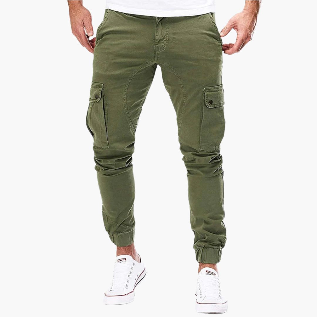 Alpenfeld™ | Herren Cargo Jogginghose – Moderne Streetwear Freizeithose mit Taschen und Elastikbund, Outdoor & Alltag