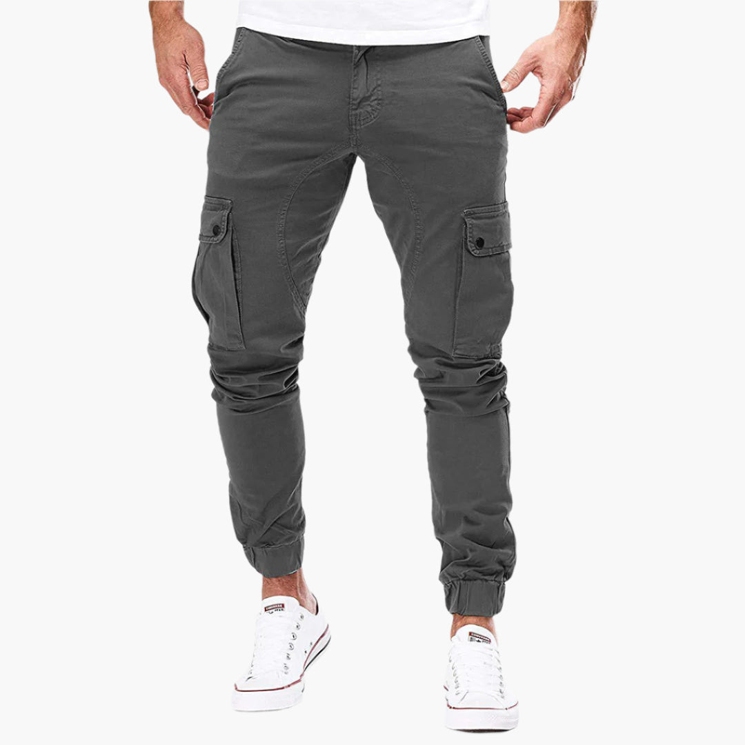 Alpenfeld™ | Herren Cargo Jogginghose – Moderne Streetwear Freizeithose mit Taschen und Elastikbund, Outdoor & Alltag