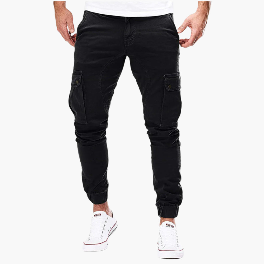 Alpenfeld™ | Herren Cargo Jogginghose – Moderne Streetwear Freizeithose mit Taschen und Elastikbund, Outdoor & Alltag