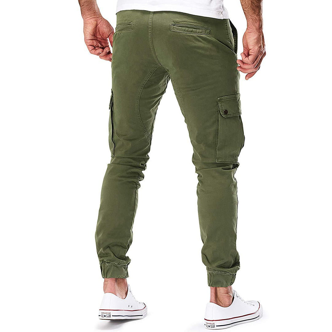 Alpenfeld™ | Herren Cargo Jogginghose – Moderne Streetwear Freizeithose mit Taschen und Elastikbund, Outdoor & Alltag
