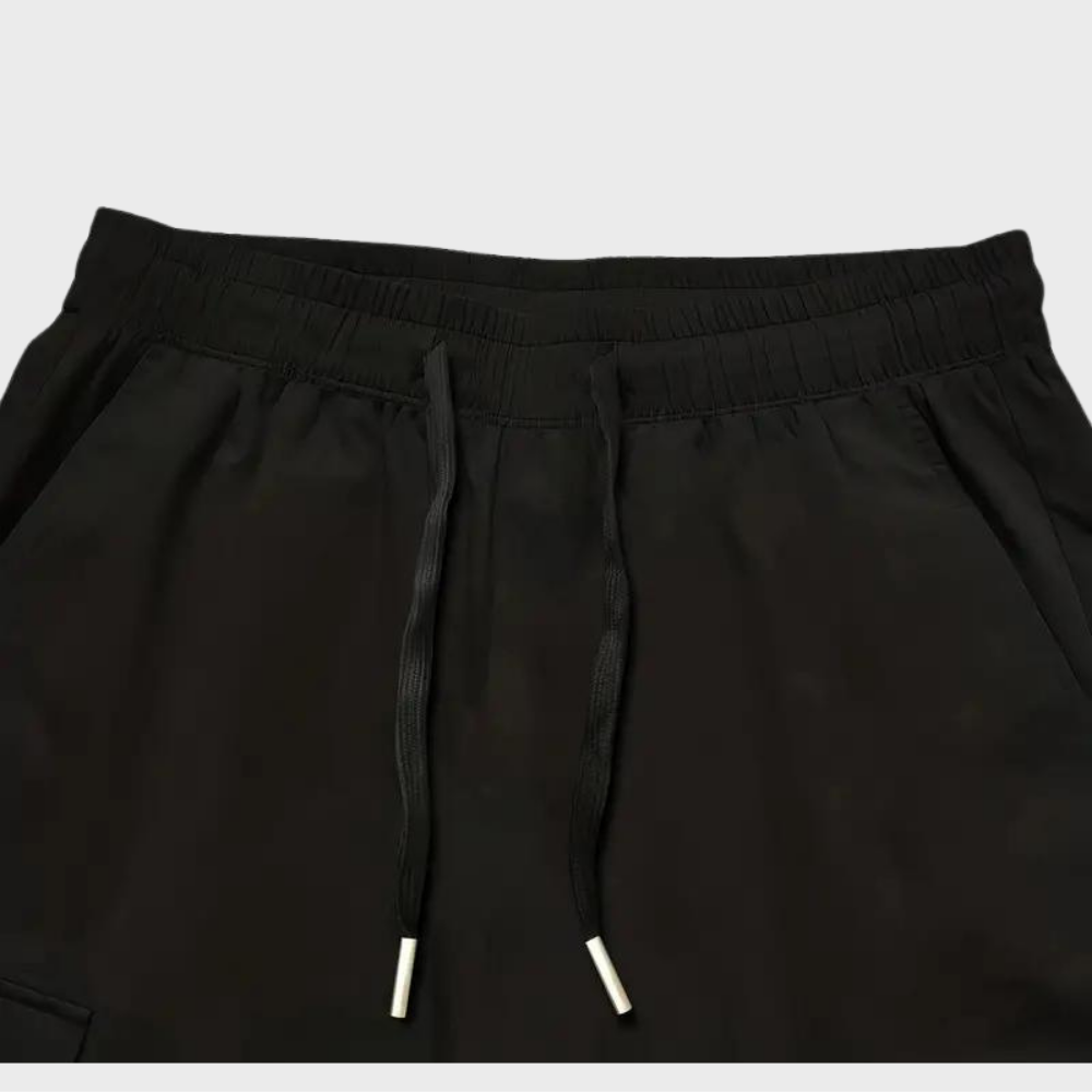 Alpenfeld™ | Herren Cargo Jogginghose – Lila Streetwear-Hose mit Reißverschlusstaschen & Bündchen