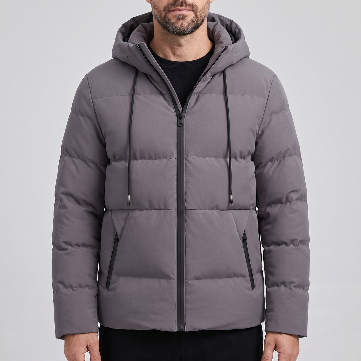 Alpenfeld | Gefütterte Herrenjacke mit Kapuze
