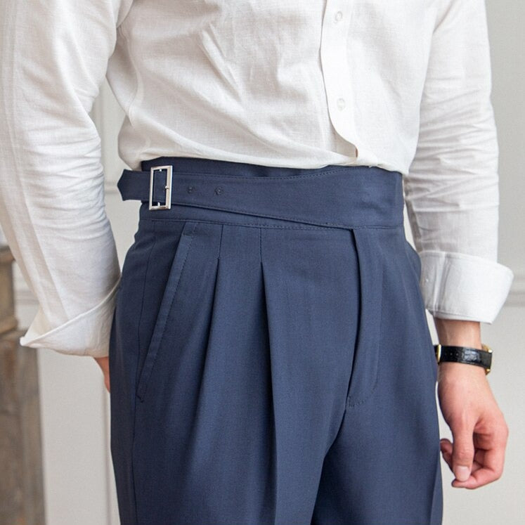 Alpenfeld™ | Ellis - Klassische Hose Mit Hoher Taille Und Schnallenverschluss Für Herren