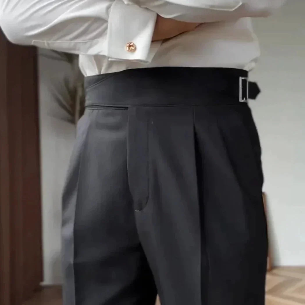 Alpenfeld™ | Ellis - Klassische Hose Mit Hoher Taille Und Schnallenverschluss Für Herren