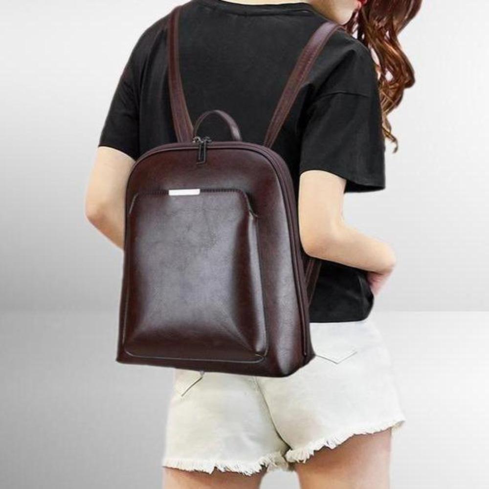 Klassischer Rucksack mit Doppelreißverschluss - elegantes Design