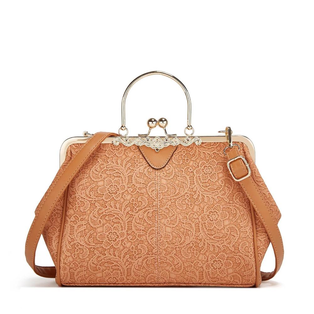 Vintage Kuss-Schloss Handtasche