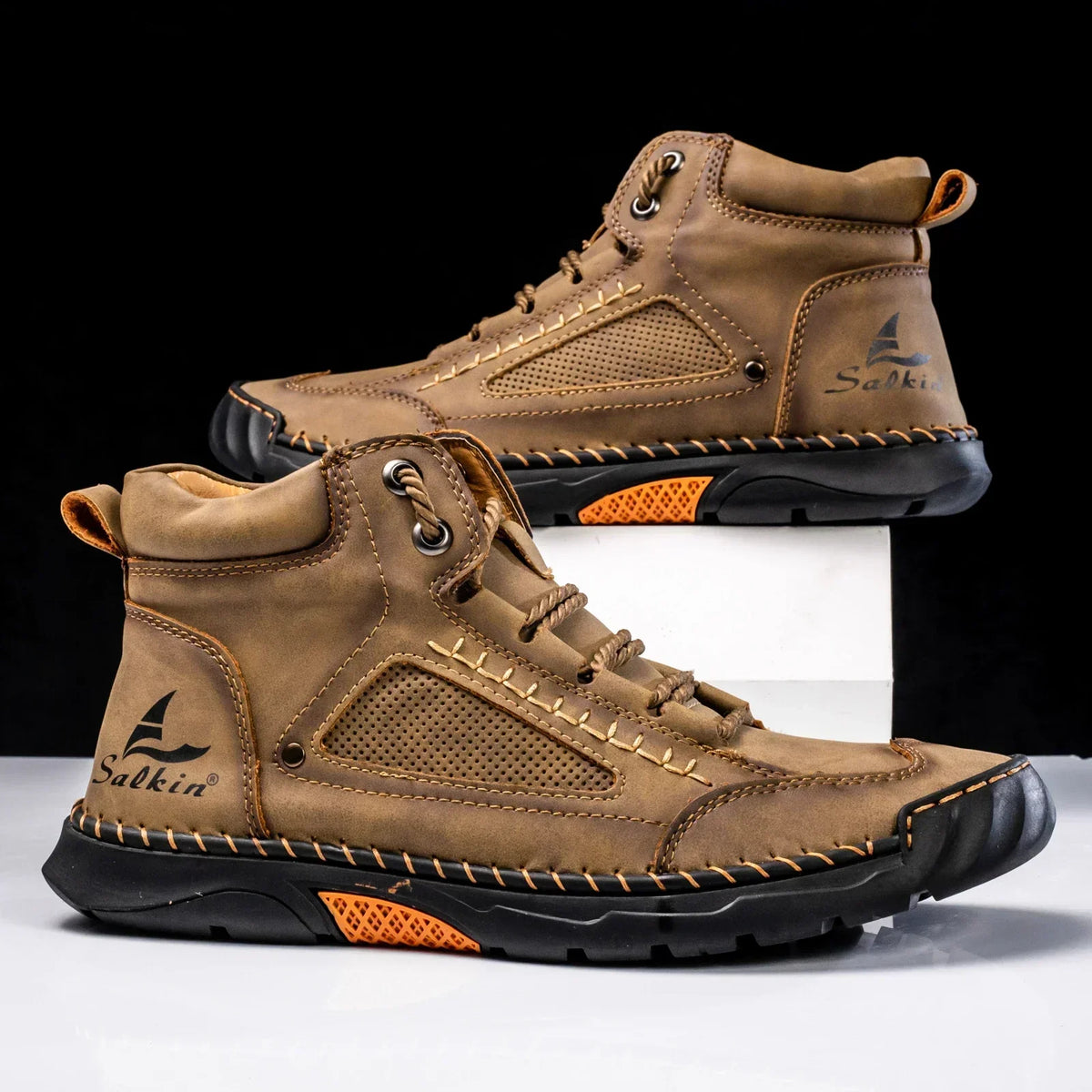 Alpenfeld™ | St. Moritz Leder High Top Schuhe