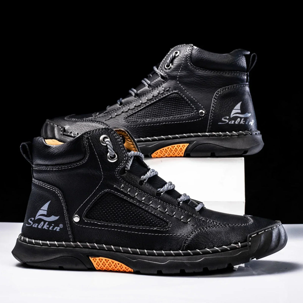 Alpenfeld™ | St. Moritz Leder High Top Schuhe