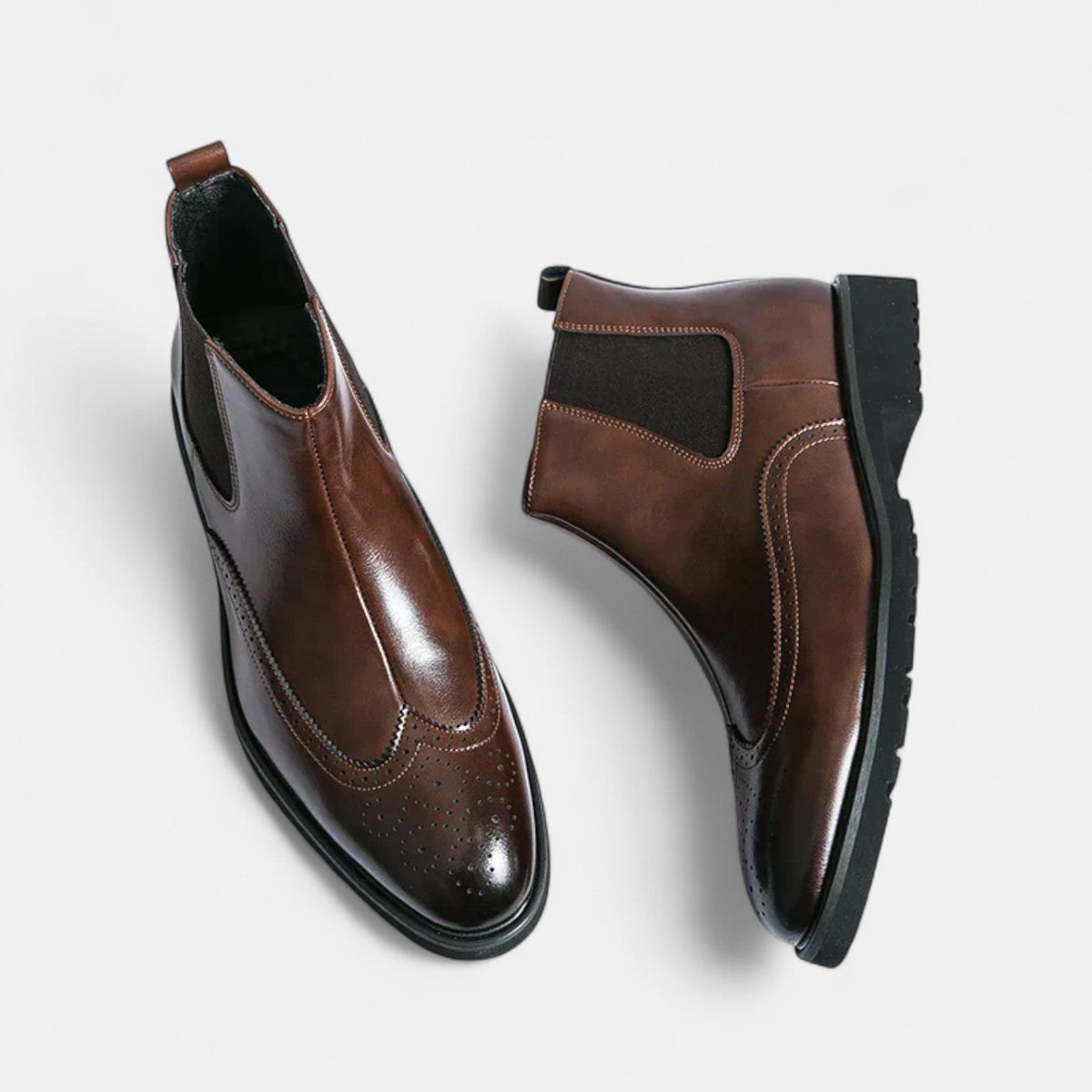 Marzio™ | Elegante Chelsea-Stiefel für Herren aus Kunstleder