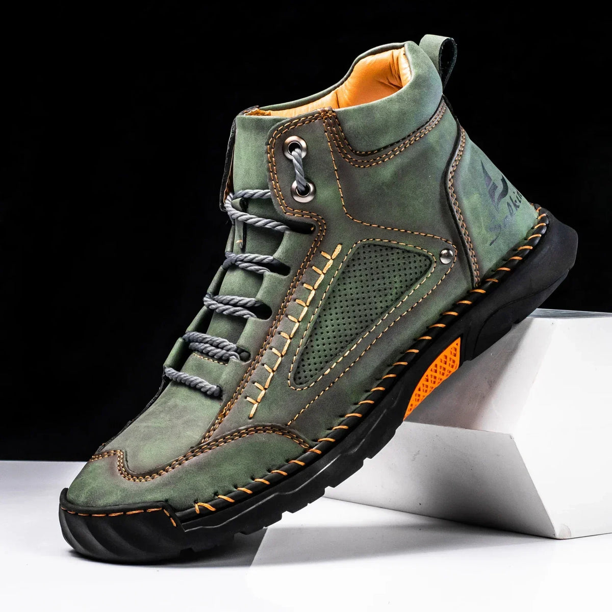Alpenfeld™ | St. Moritz Leder High Top Schuhe