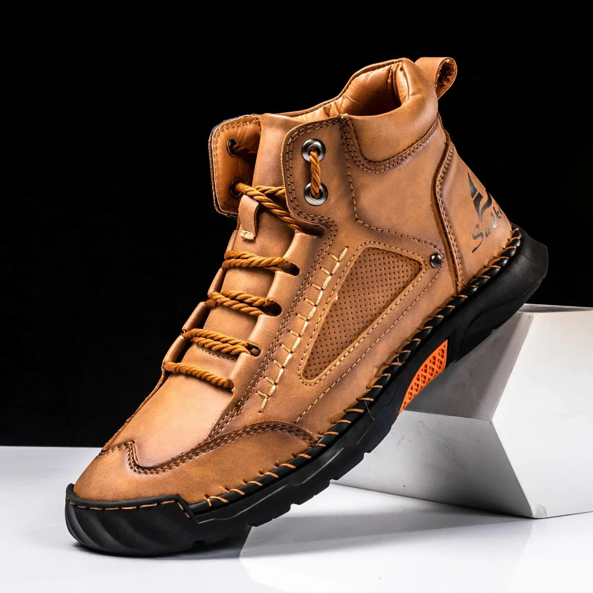 Alpenfeld™ | St. Moritz Leder High Top Schuhe