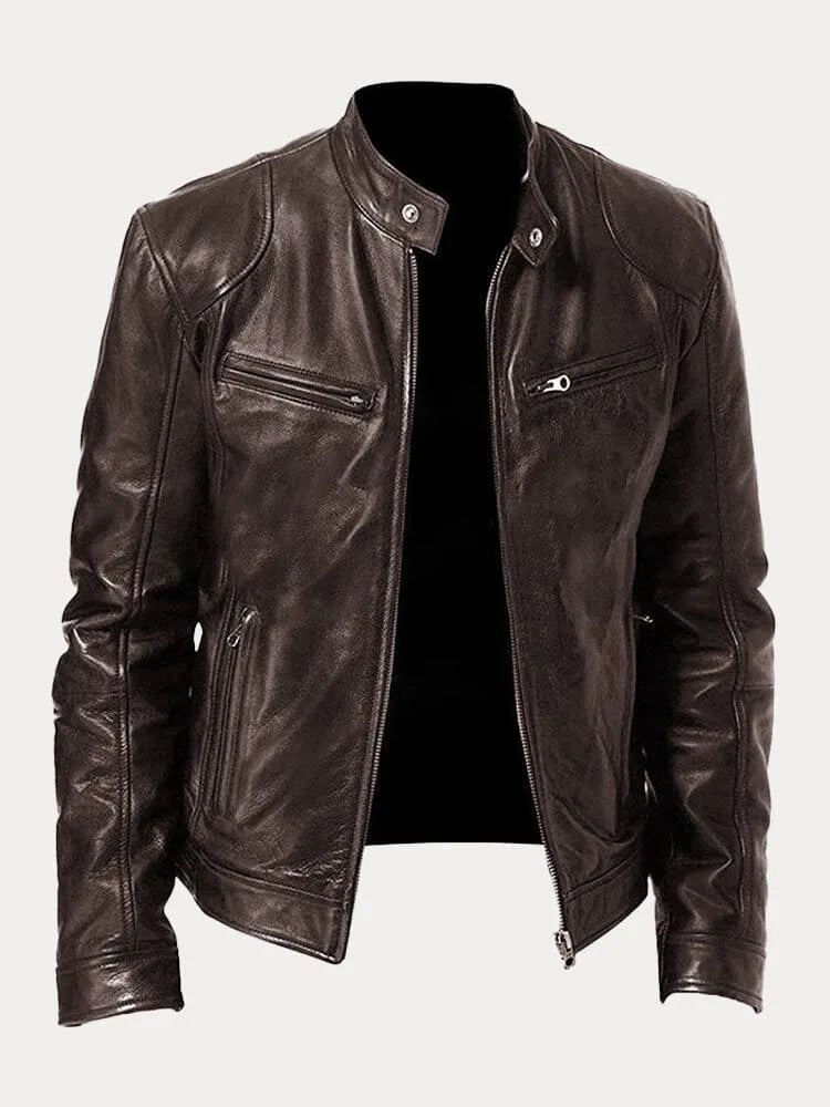 Alpenfeld | Klassische Lederjacke für Herren