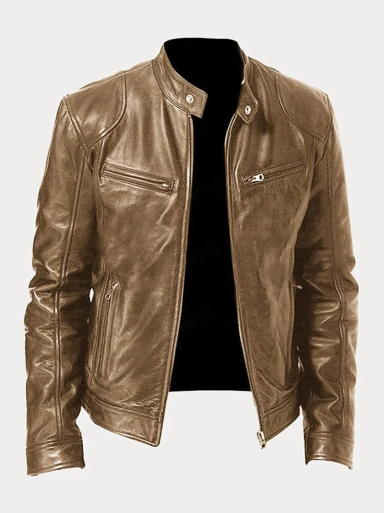 Alpenfeld | Klassische Lederjacke für Herren