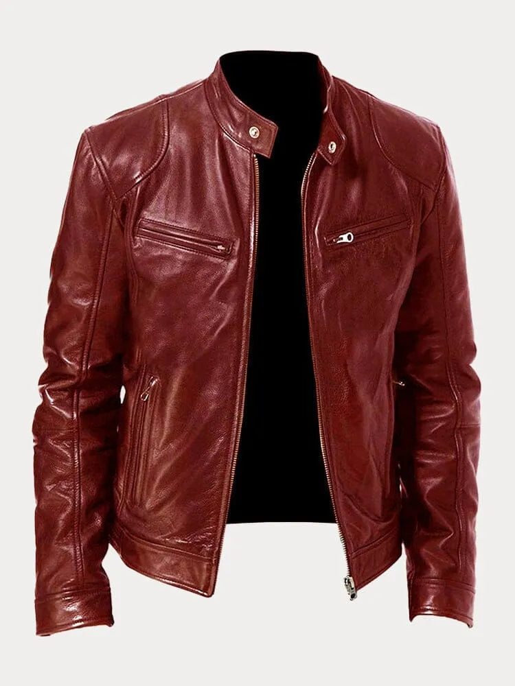 Alpenfeld | Klassische Lederjacke für Herren