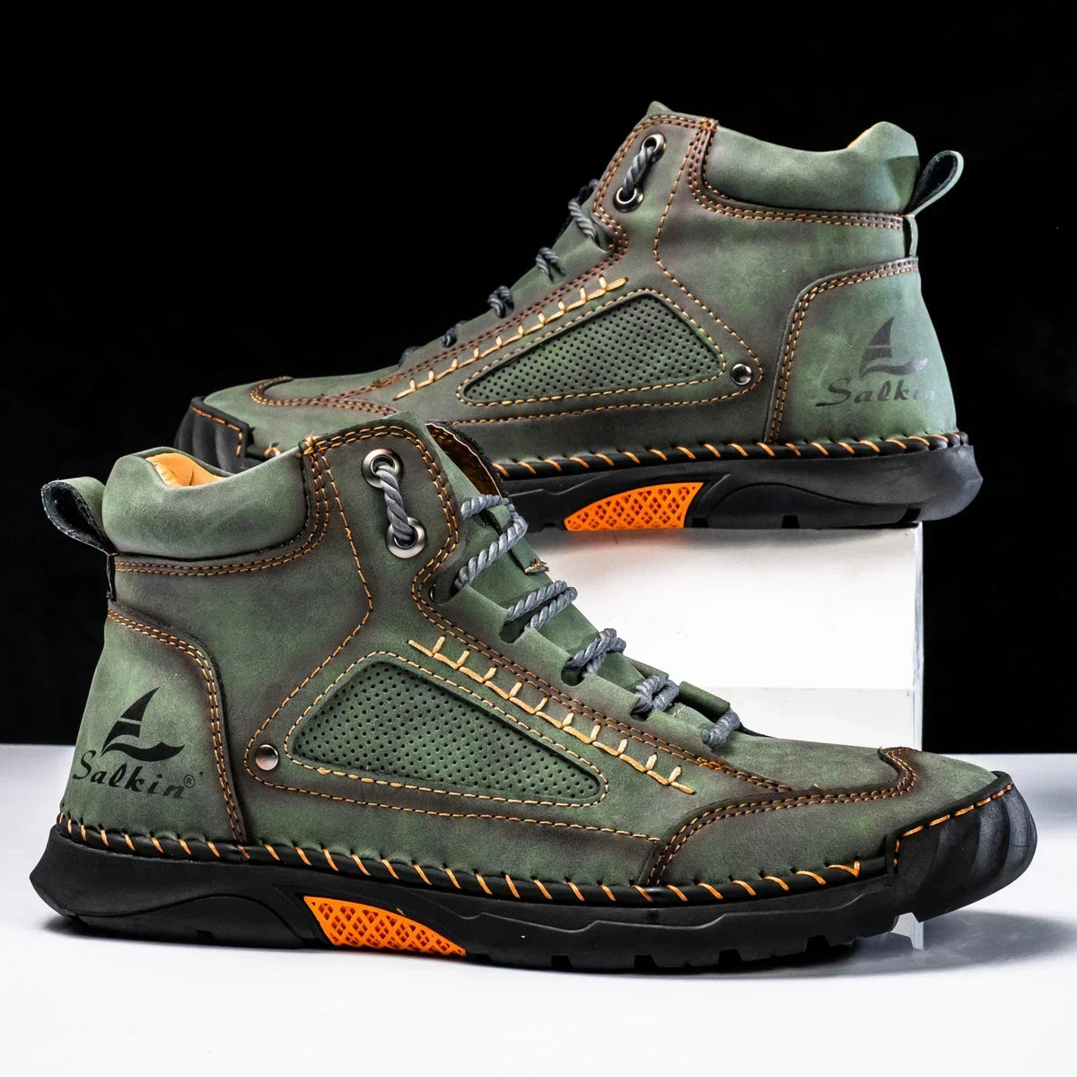 Alpenfeld™ | St. Moritz Leder High Top Schuhe