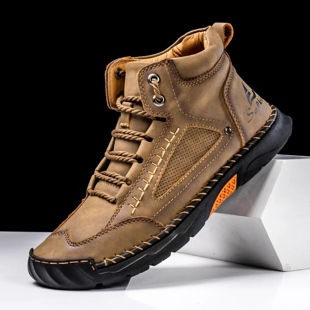 Alpenfeld™ | St. Moritz Leder High Top Schuhe