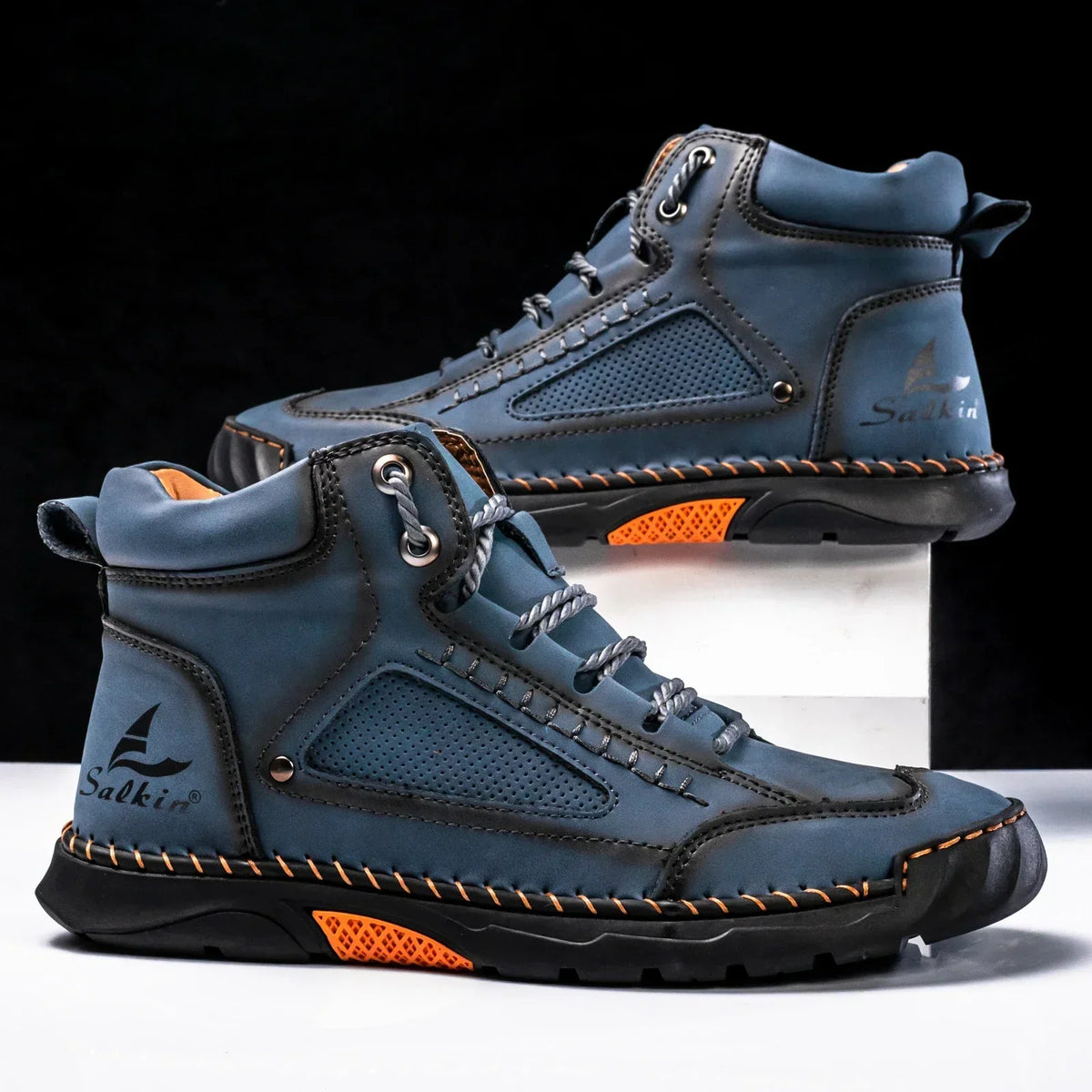 Alpenfeld™ | St. Moritz Leder High Top Schuhe