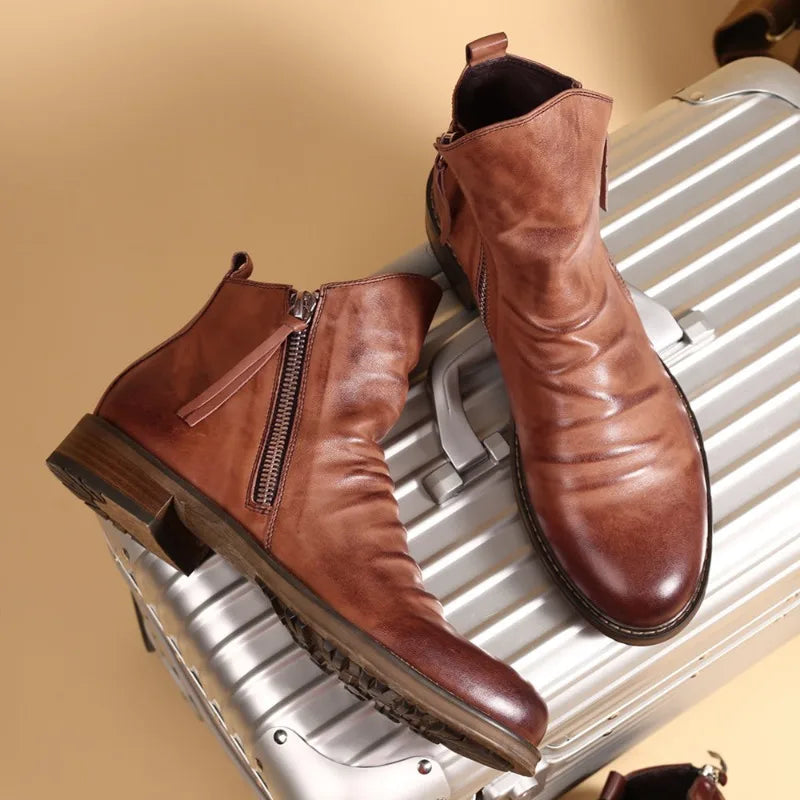 Alpenfeld™ | Chelsea-Stiefel aus Leder