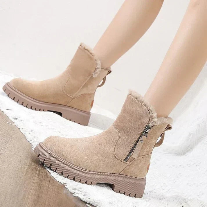 Alpenfeld™ | Gefütterte Winterstiefel mit Seitlichem Reißverschluss