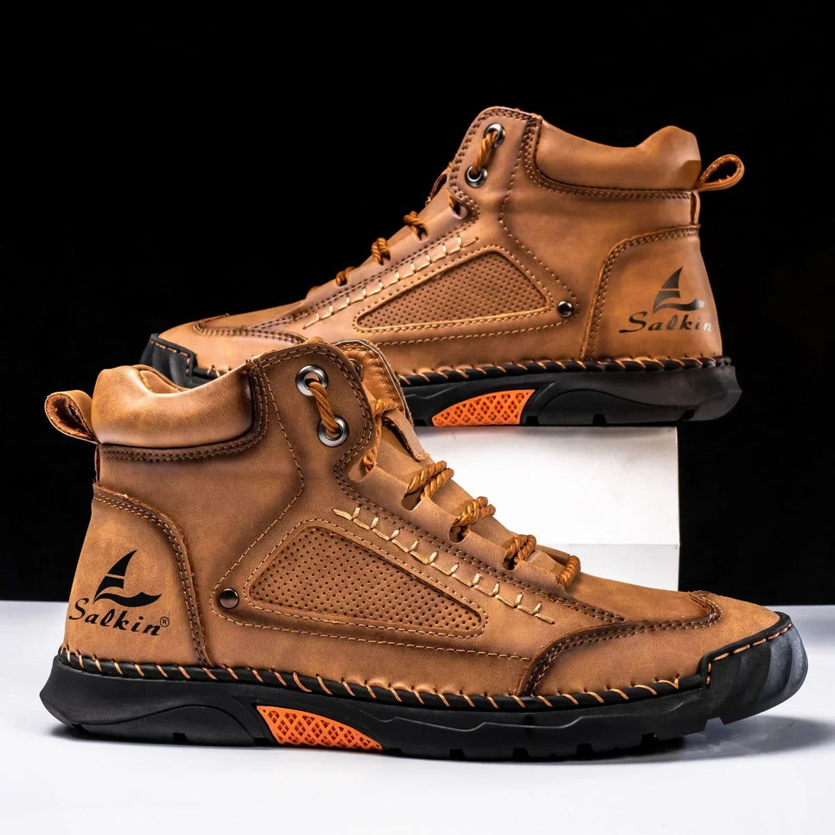 Alpenfeld™ | St. Moritz Leder High Top Schuhe