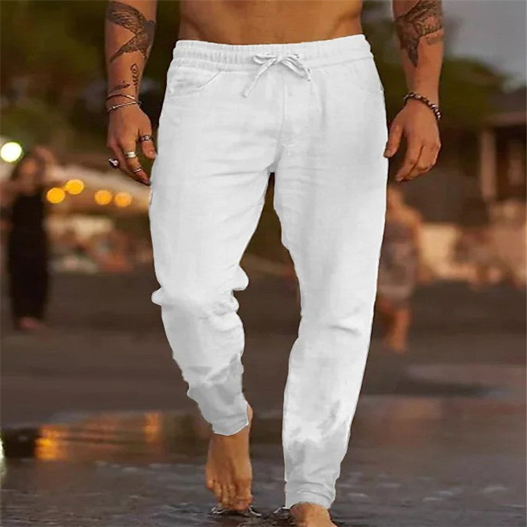Alpenfeld | Lässige Herren Strandhose aus Baumwolle (1 kaufen, 1 GRATIS dazu)
