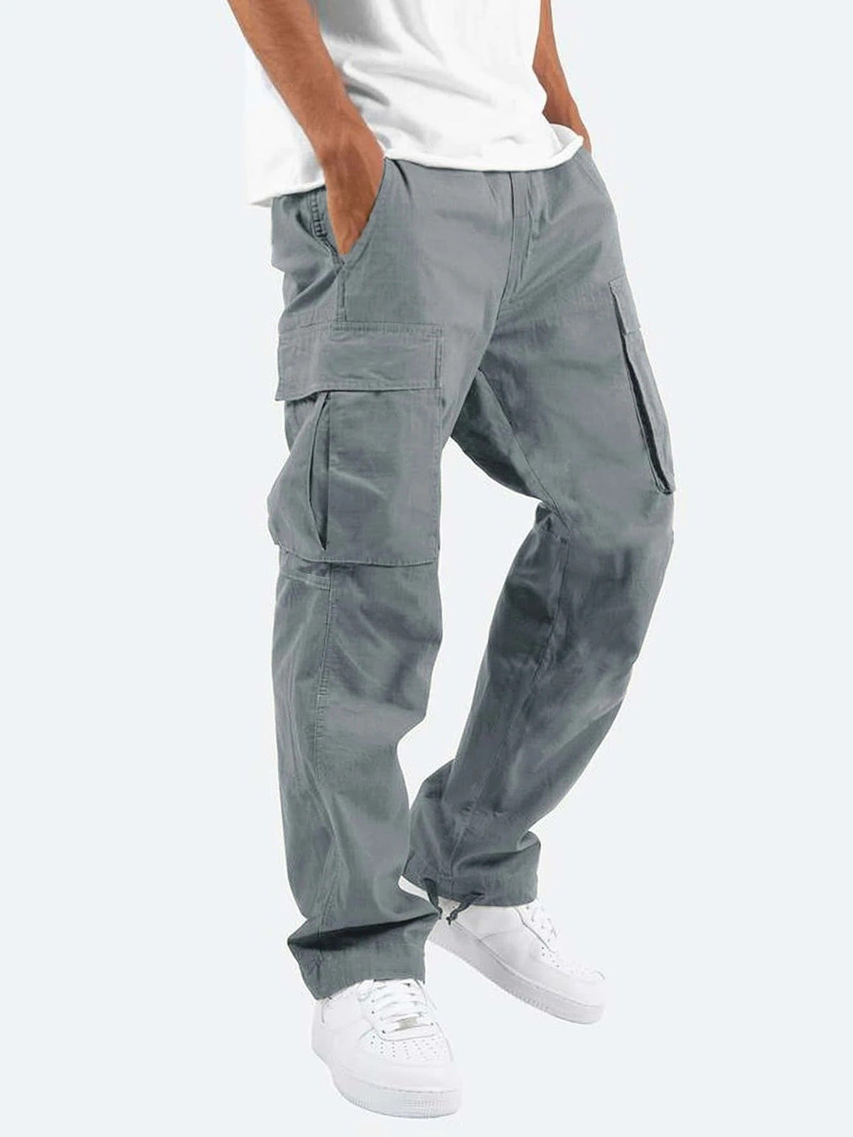 Alpenfeld™ | Herren Cargo-Hose mit weitem Schnitt – Freizeit & Utility-Hose