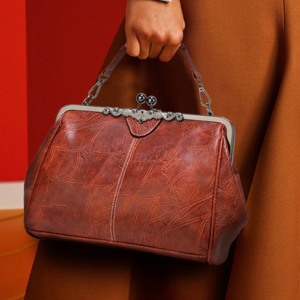Vintage Kuss-Schloss Handtasche