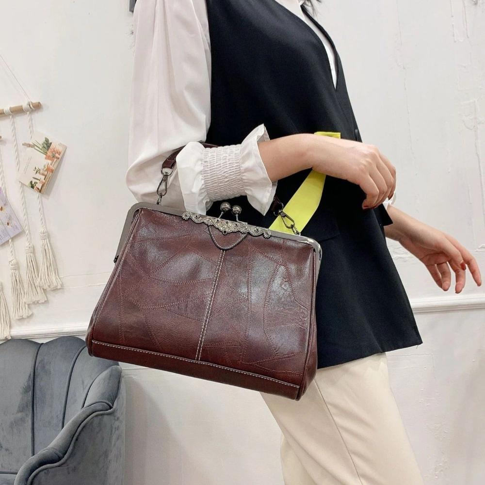 Vintage Kuss-Schloss Handtasche